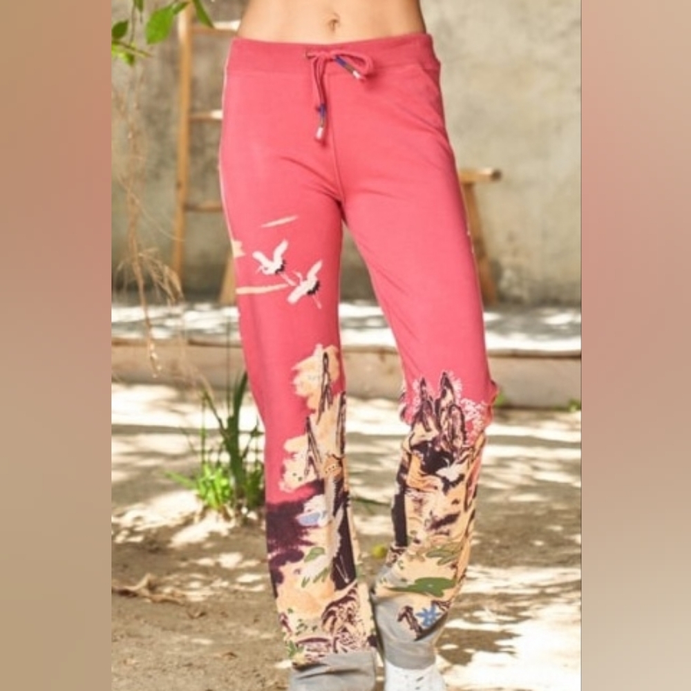 Asian Prints Lounge Pants - Size XL , NWT
